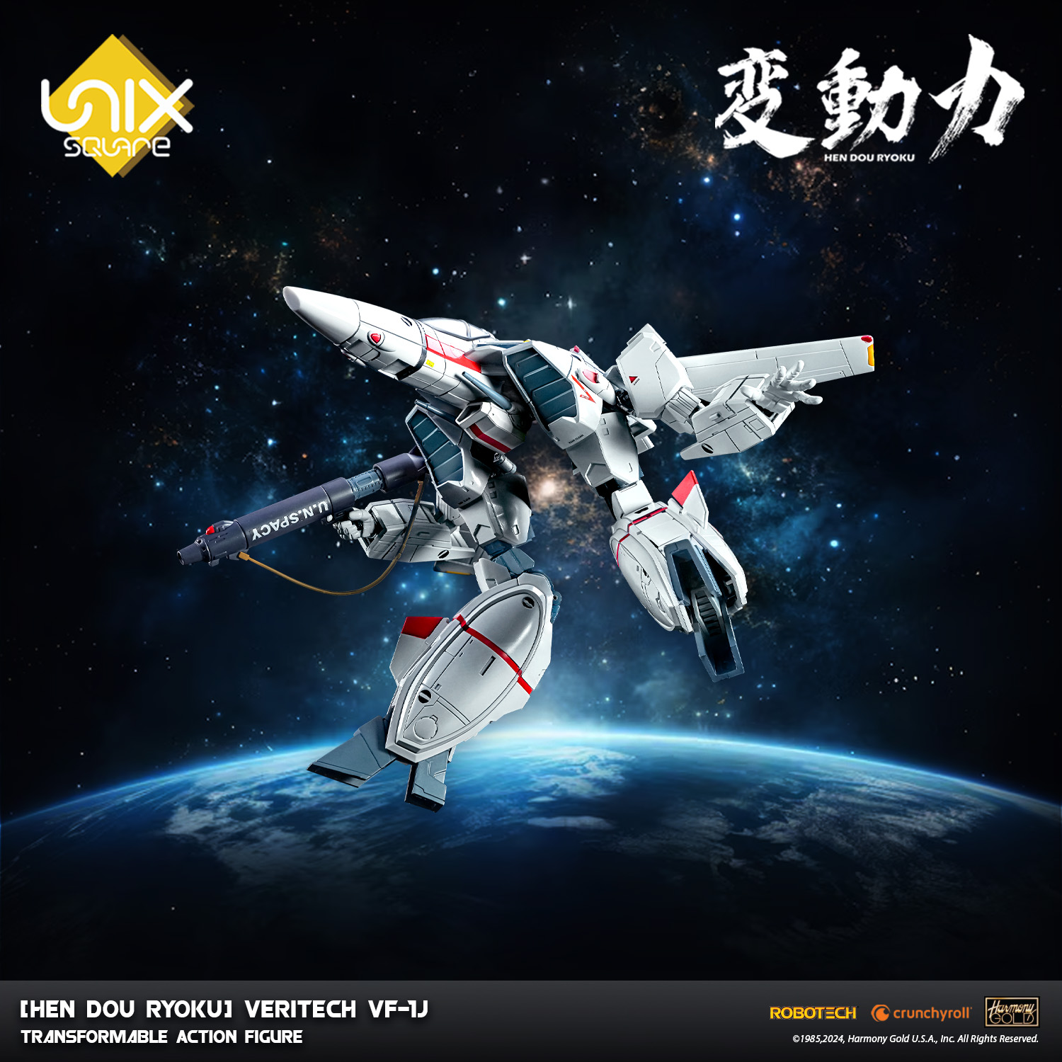 [Hen Dou Ryoku] Veritech VF-1J Transformable Action Figure